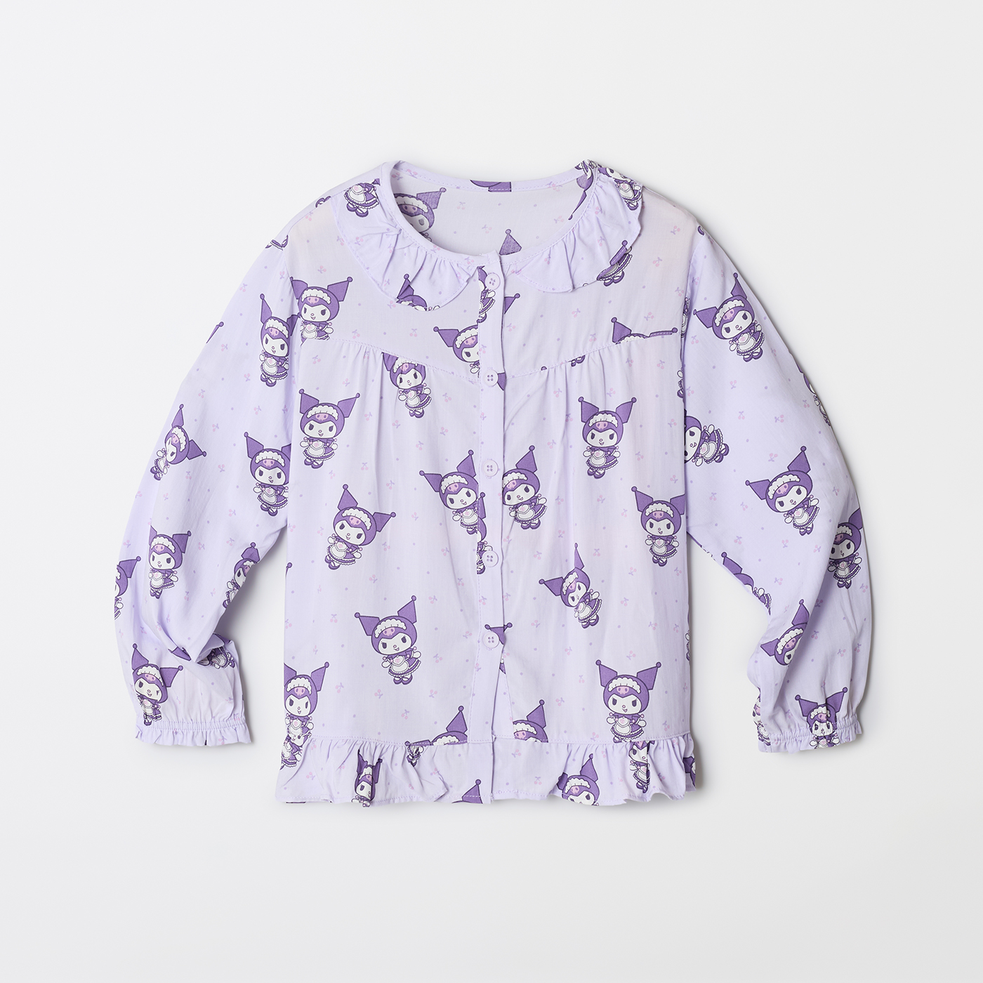 [당일출고][산리오캐릭터즈] 스파오키즈 프릴 긴팔 파자마 잠옷 SPPPF49KU3