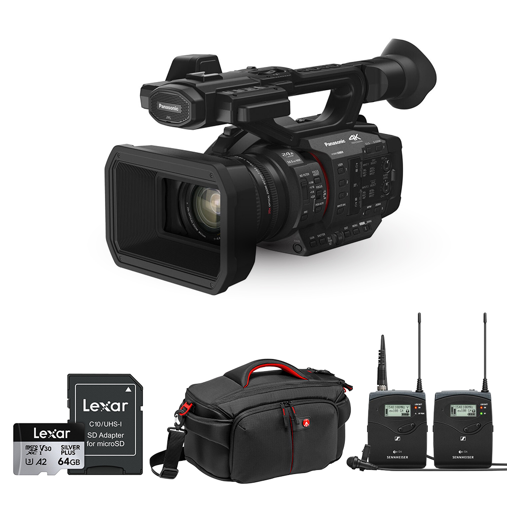 파나소닉 HC-X2GGD 4K 캠코더 무선마이크 2채널 마스터 패키지 Profile Wireless - 상품 이미지