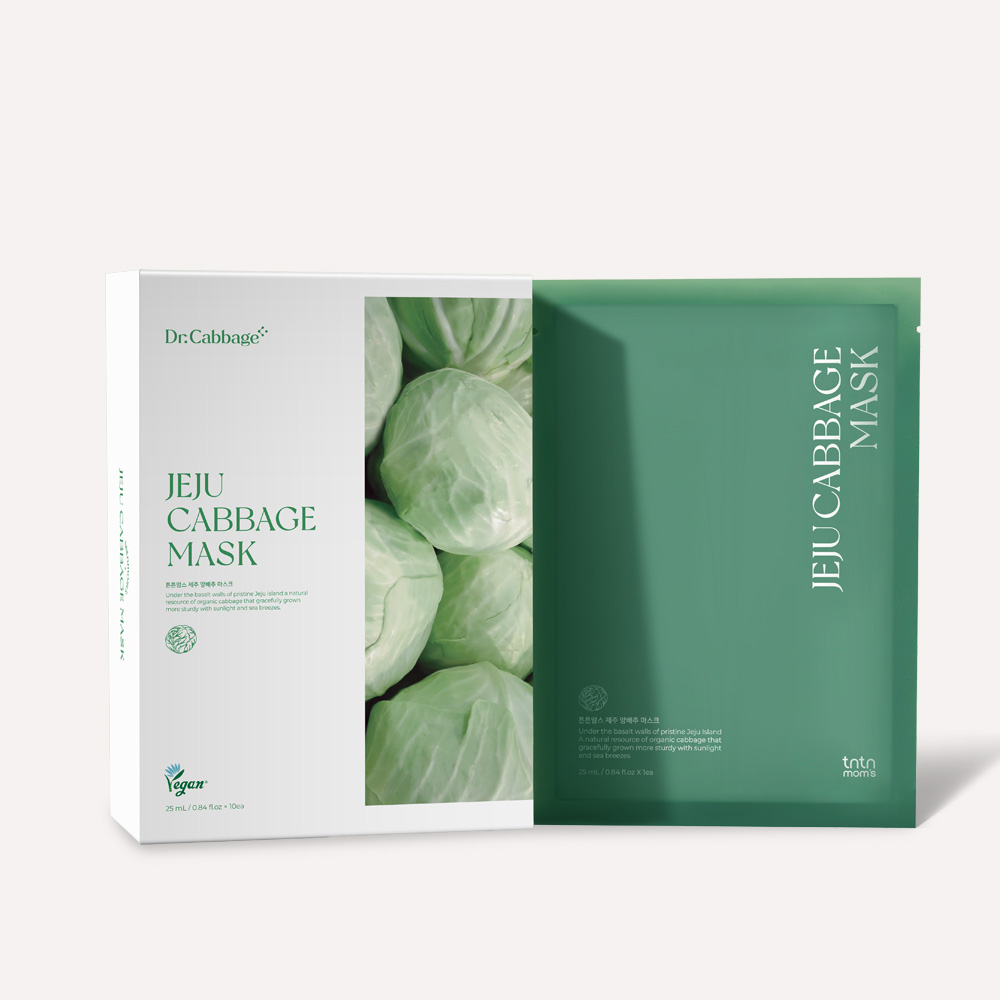 튼튼맘스 제주 양배추 비건 마스크팩 10매입