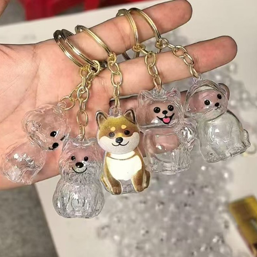디에르니 강아지 털 보관 키링 투명 캡슐 반려견 펫로스 메모리얼 키홀더 - 상세 이미지 5