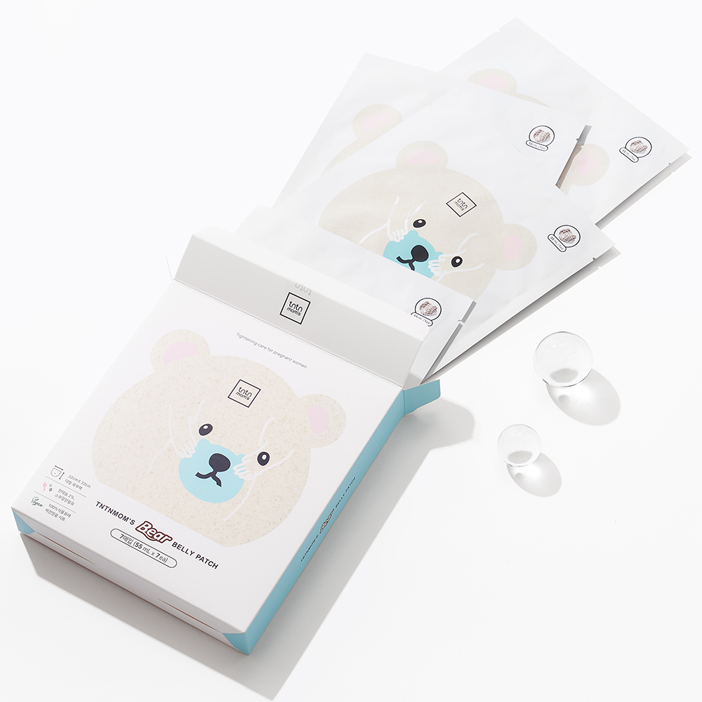 튼튼맘스 임산부 비건 베어벨리팩 (베어리) 55ml 7매입