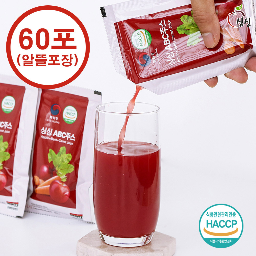 국내산 ABC 쥬스 주스 100ml 60포 1박스 - 메인 이미지