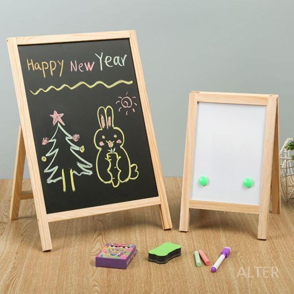 양면 세우는 칠판 식당 자석 계획표 스탠드 보드 메뉴판 호텔 수직형 40x60cm 단면 흑판(비자석) 스탠드 - 상세 이미지 3