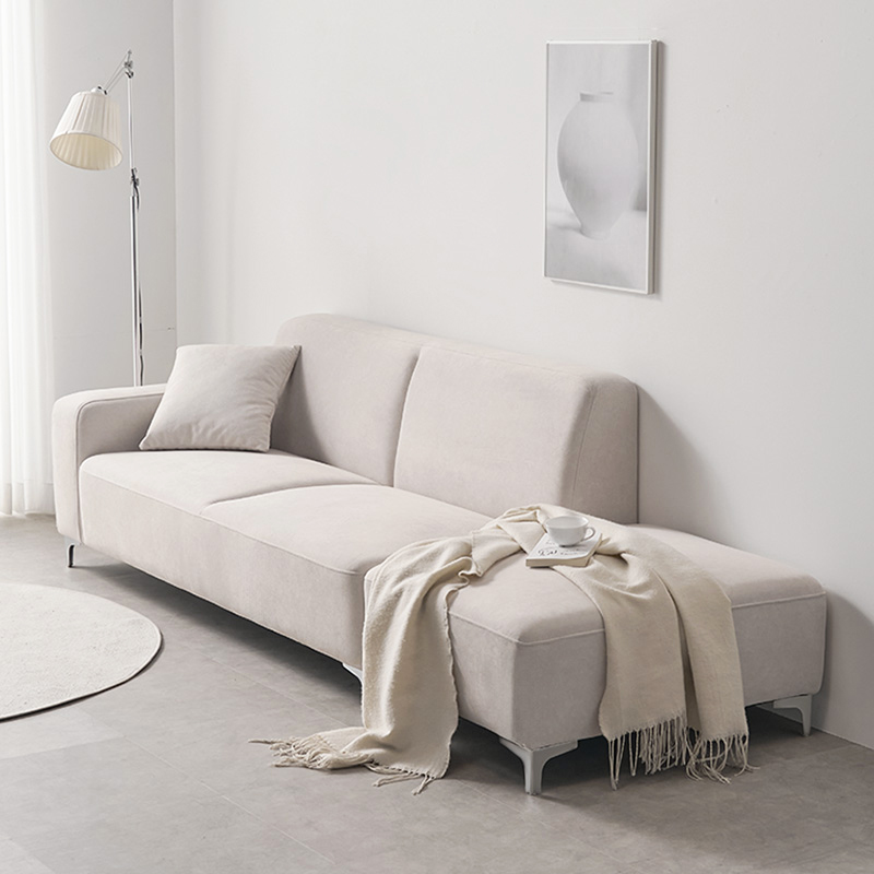 e스마트 에어리 아쿠아텍스 3인용 패브릭 쇼파 스툴포함