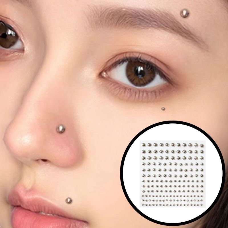 페이크 피어싱스티커 귀찌 배꼽 피어싱 가짜 붙이는 귀꾸 코꾸 코찌 귀테리어 귀 꾸미기 - 상품 이미지