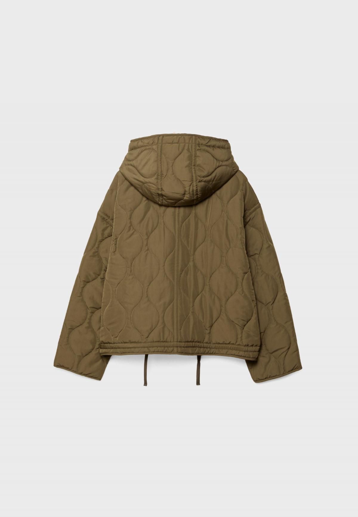 스트라디바리우스 테크니컬 후드 퀼팅 재킷 5726/124 KHAKI - 상세 이미지 3