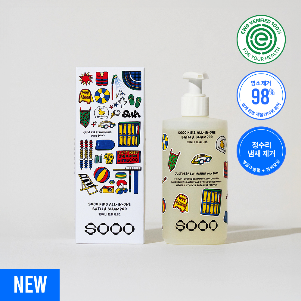 SOOO SWIM KIDS ALL-IN-ONE 수 스윔 키즈 올인원 바스앤샴푸 300ml