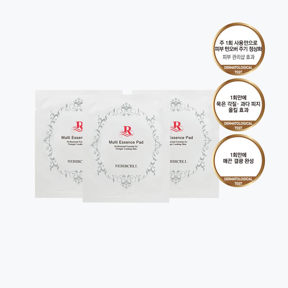 [리필형 30매] 피부턴오버 정상화 저자극 필링 모공 에센스 가득 토너패드 - 상품 이미지