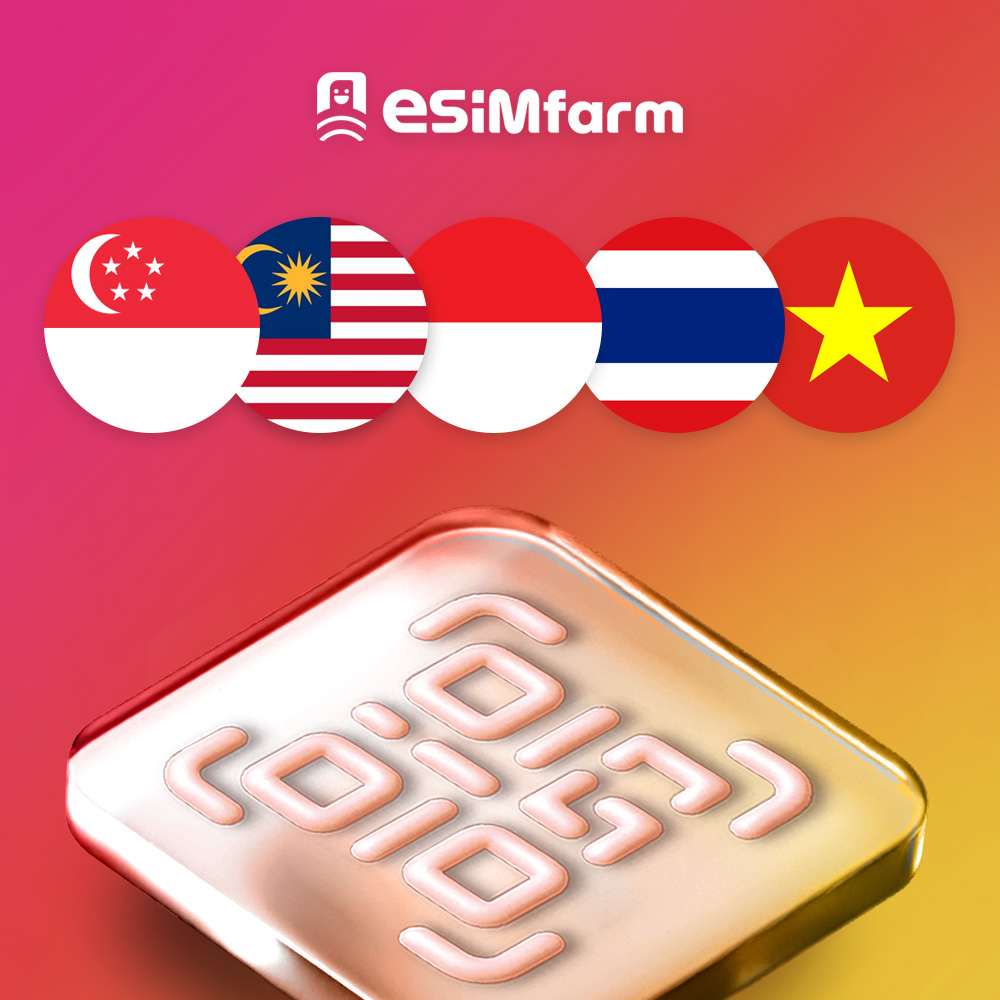 동남아이심 싱가포르 말레이시아 eSIM 동남아시아 5개국 e심