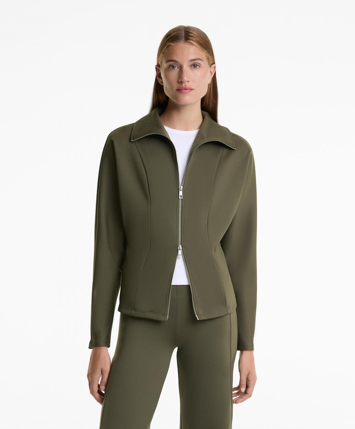 오이쇼 테크니컬 네오프렌 더블 집업 하이넥 재킷 3920/830 KHAKI - 상세 이미지 2