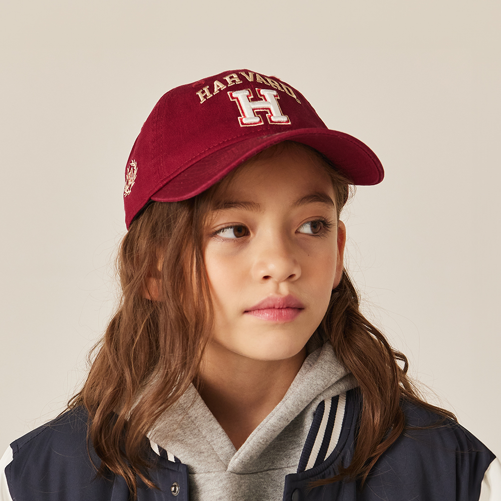 하버드키즈X뉴에라 하버드 헤리티지 볼캡 NHFCA-34224 BURGUNDY - 상세 이미지 3