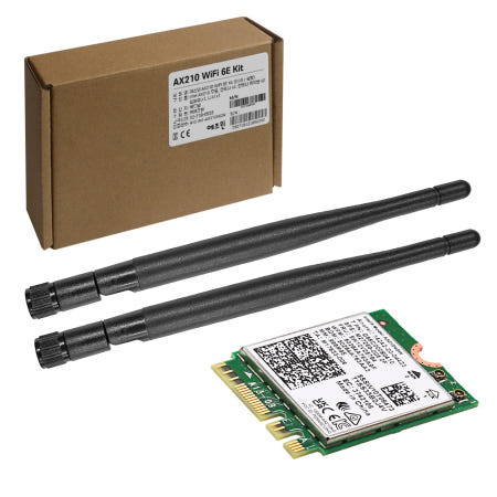 에즈윈 인텔 AX210 Wi-Fi 6E Kit 무선랜카드 와이파이6e 블루투스 5.3 지원