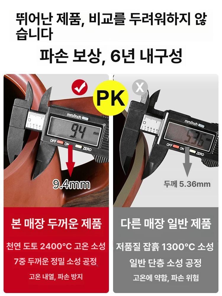 한약 달임기 한방 추출기 중탕기 가정용 솥 탕약 달이는 보약 차탕기 브라운3GL 블랙 세라믹 논스틱 자동 - 상세 이미지 2