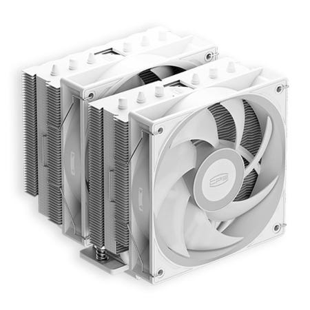 피씨쿨러 PCCOOLER CPS RT620 PRO 카본스틸 듀얼타워 공랭 CPU 쿨러 (화이트)