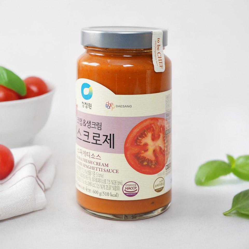 메가마트 대상 청정원 비스크 로제 스파게티소스 600g - 상세 이미지 2