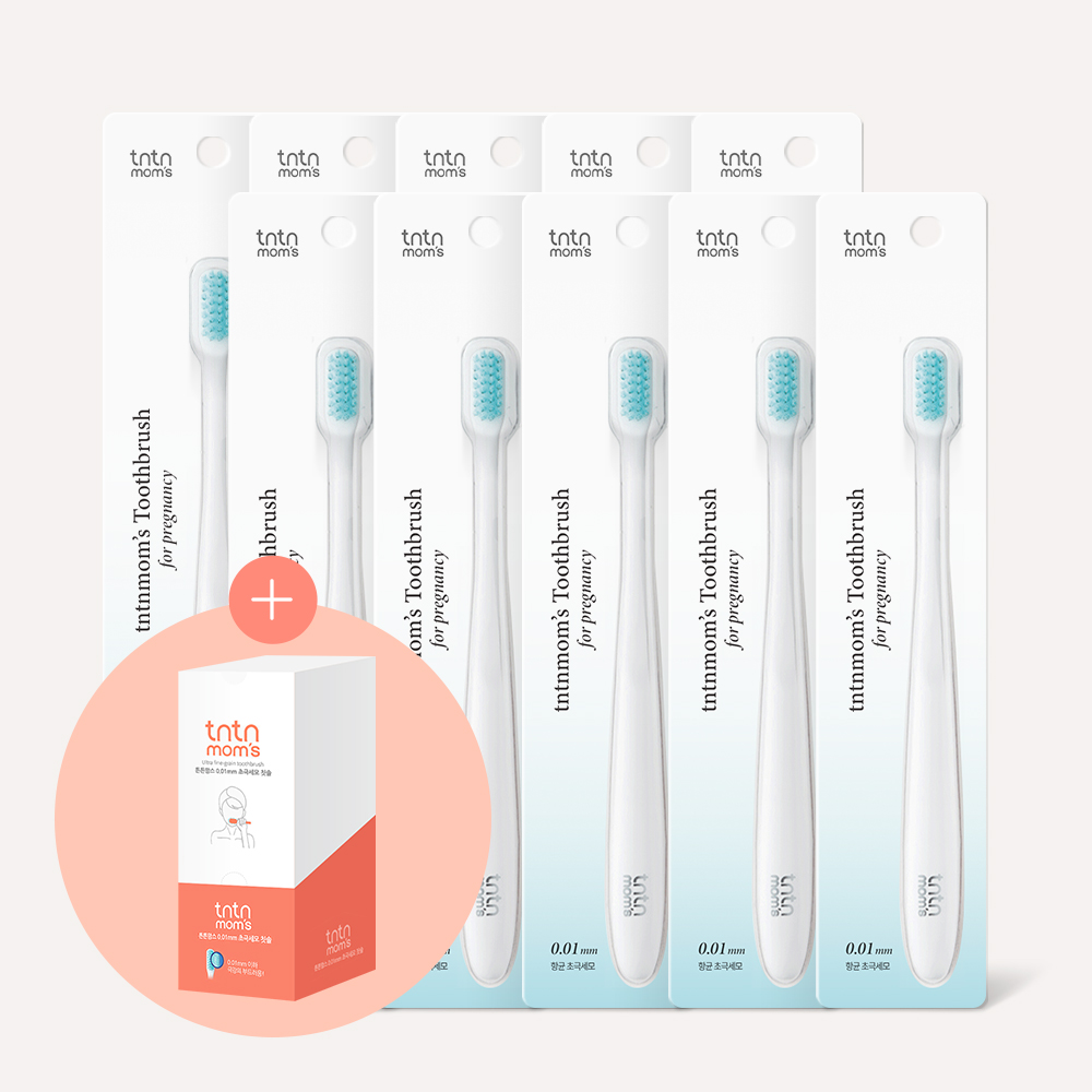 튼튼맘스 0.01mm 초극세모 임산부칫솔 10개 - 상품 이미지