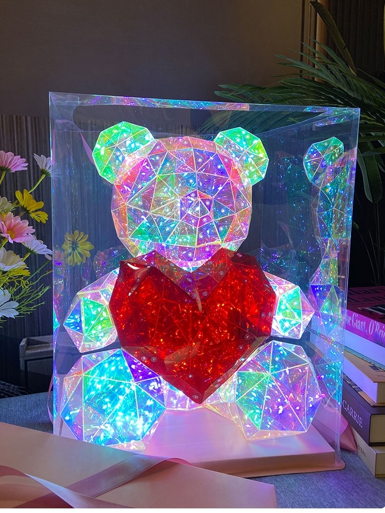 LED 오로라 유니콘 프리즘 홀로그램 인테리어 파티 무드등 수면등 - 상세 이미지 5
