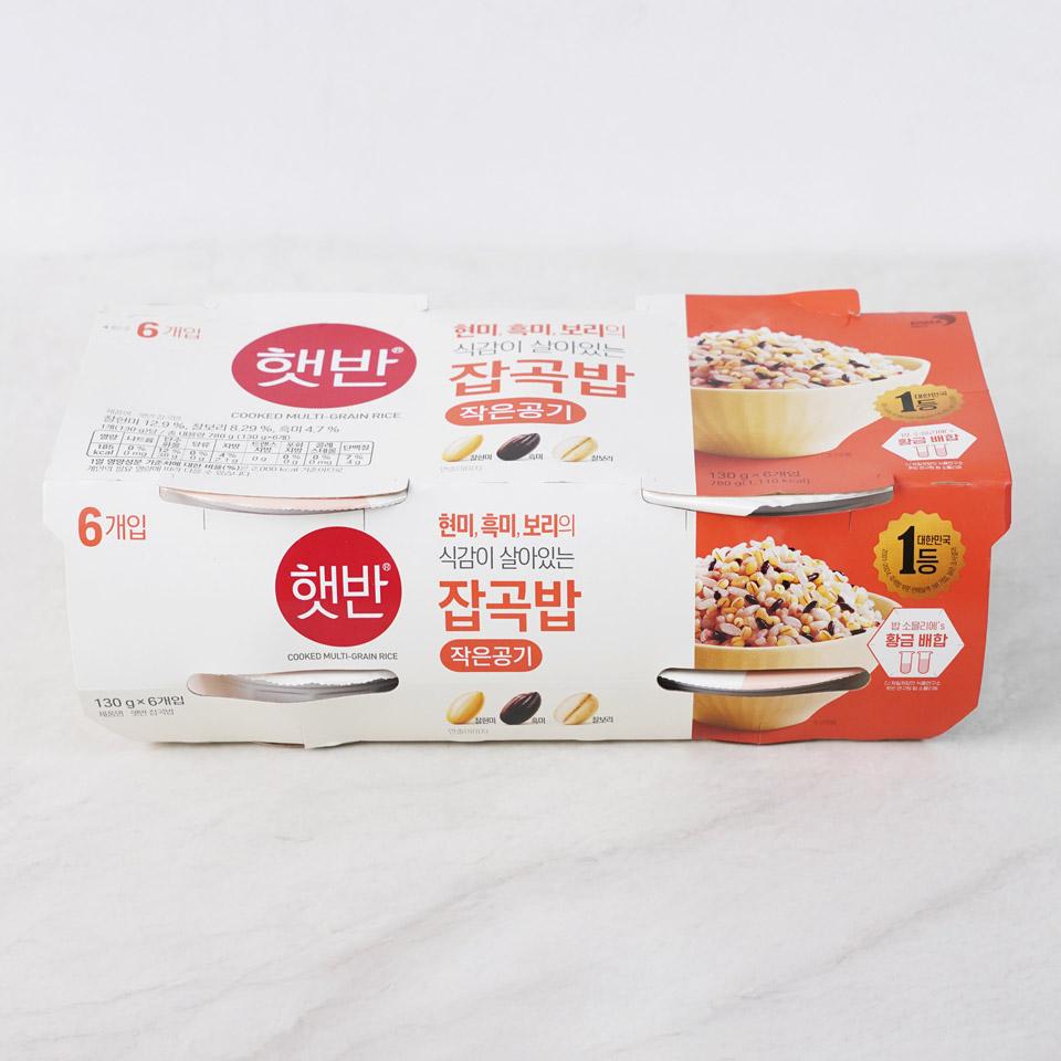 메가마트 CJ 햇반 잡곡밥 작은공기 130gx6 - 상품 이미지