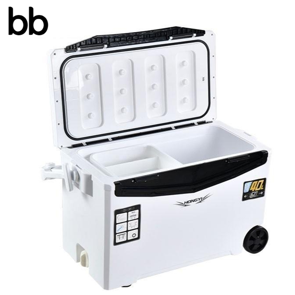 낚시용아이스박스 36리터 캐리쿨러 한치쿨러 갈치 해동 방어 대구 바퀴 쭈꾸미 화이트 36L - 상세 이미지 4