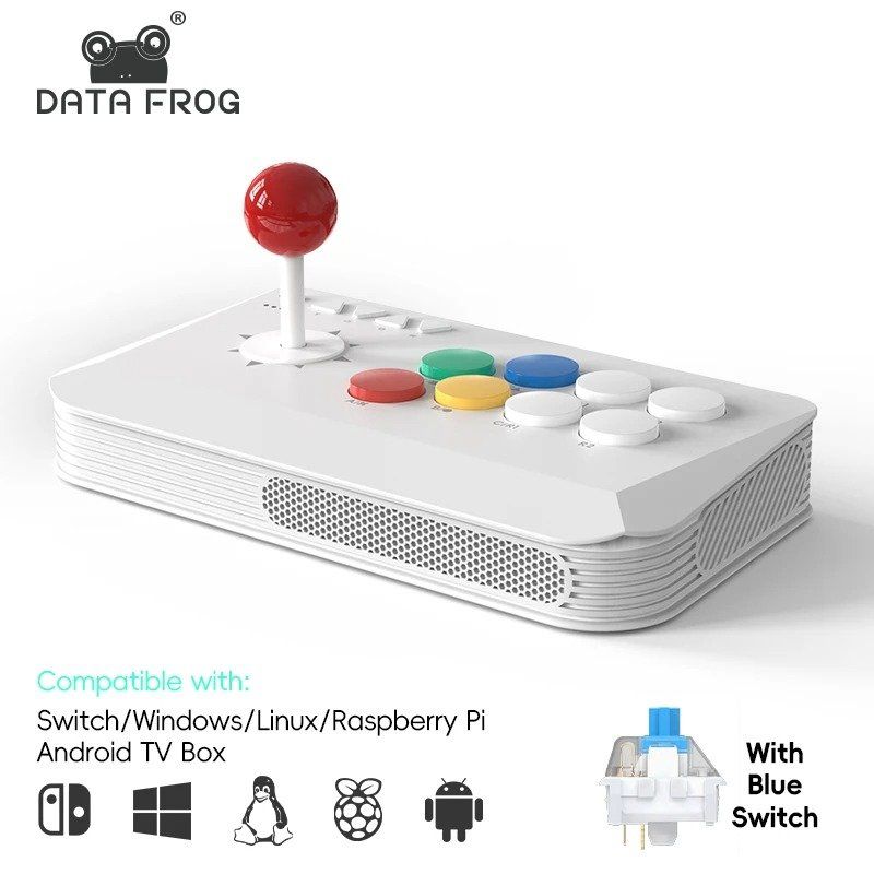 스위치 2 및 Windows용 DATA FROG Y5A 아케이드 스틱 파이트 지원 무선 블루투스 2.4G 수신기 - 상품 이미지