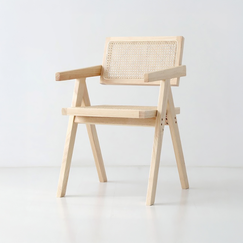POLIM 팔걸이의자 라탄 내추럴 9341.9152