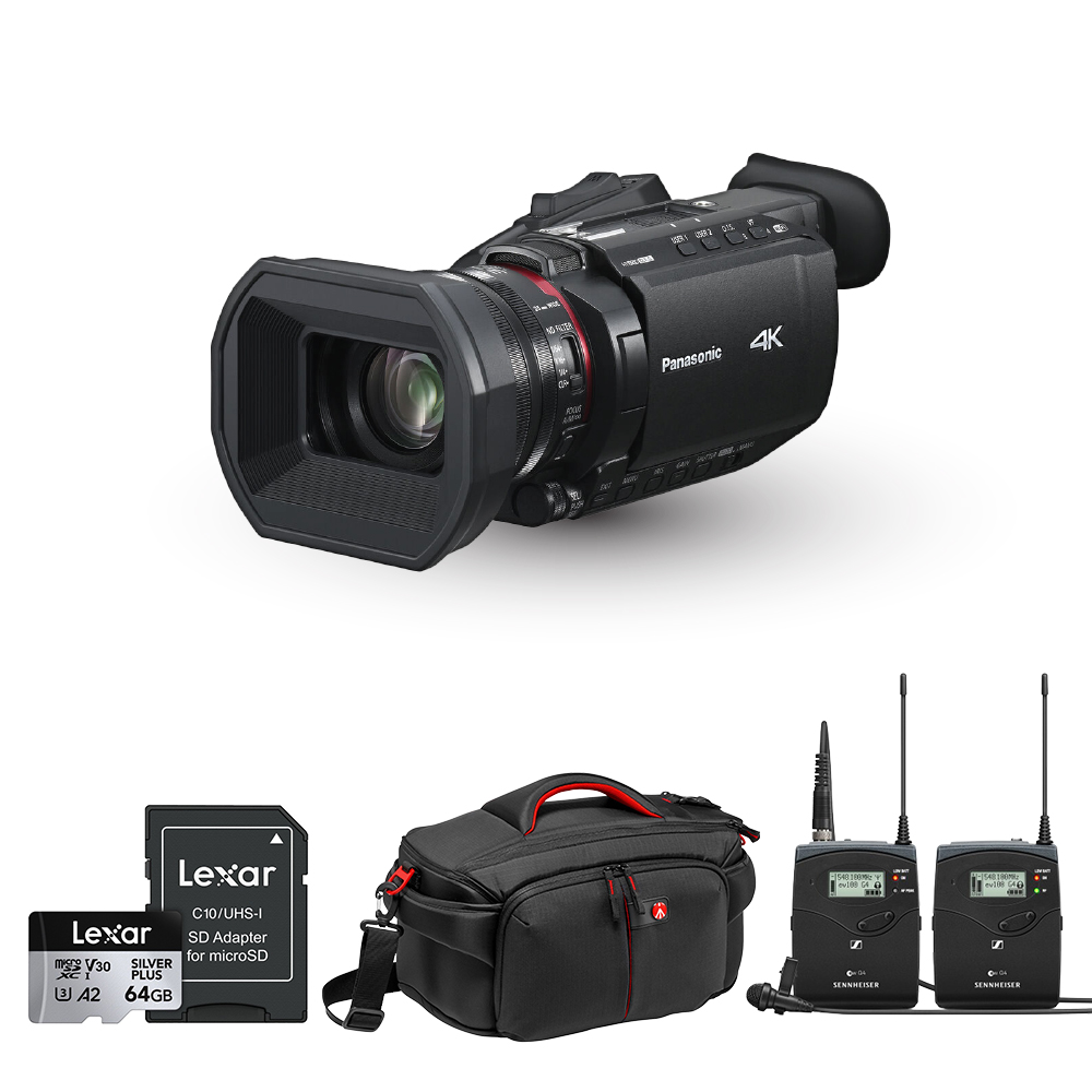 파나소닉 HC-X1600 4K 캠코더 핀마이크 마스터 패키지 EW112p - 상품 이미지
