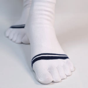 남자 면 단목 발가락양말 5켤레 심플 화이트 네이비 포인트 기능성 양말 솔직 후기 | 실사용자 리뷰 분석 - 상품 이미지 4