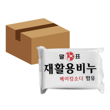 말표 재활용 베이킹소다 세탁 빨래 비누 400g, 24개