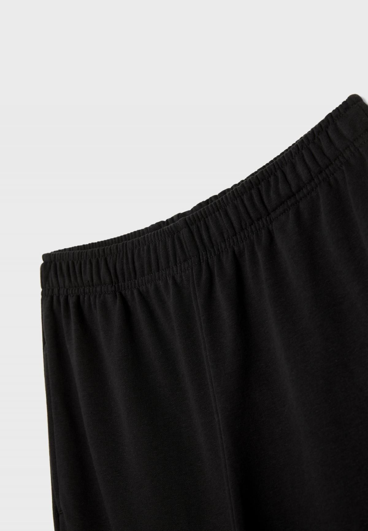 스트라디바리우스 와이드 조거 팬츠 블랙 4600/889 BLACK - 상세 이미지 4