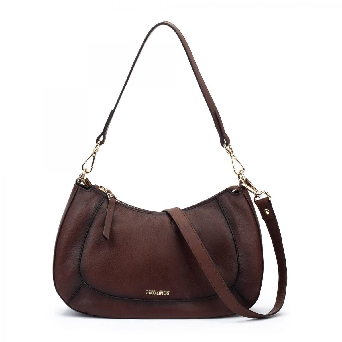 피콜리노스 데일리 소프트 텍스타일 브라운 호보백 ARES WHA-663C1 CAOBA - 메인 이미지