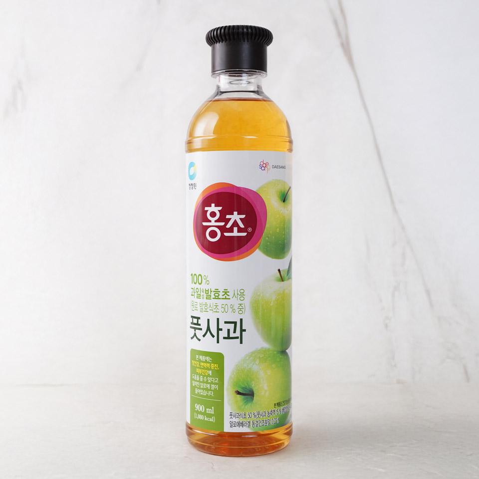 메가마트 대상 청정원 홍초 풋사과 900ml - 상품 이미지