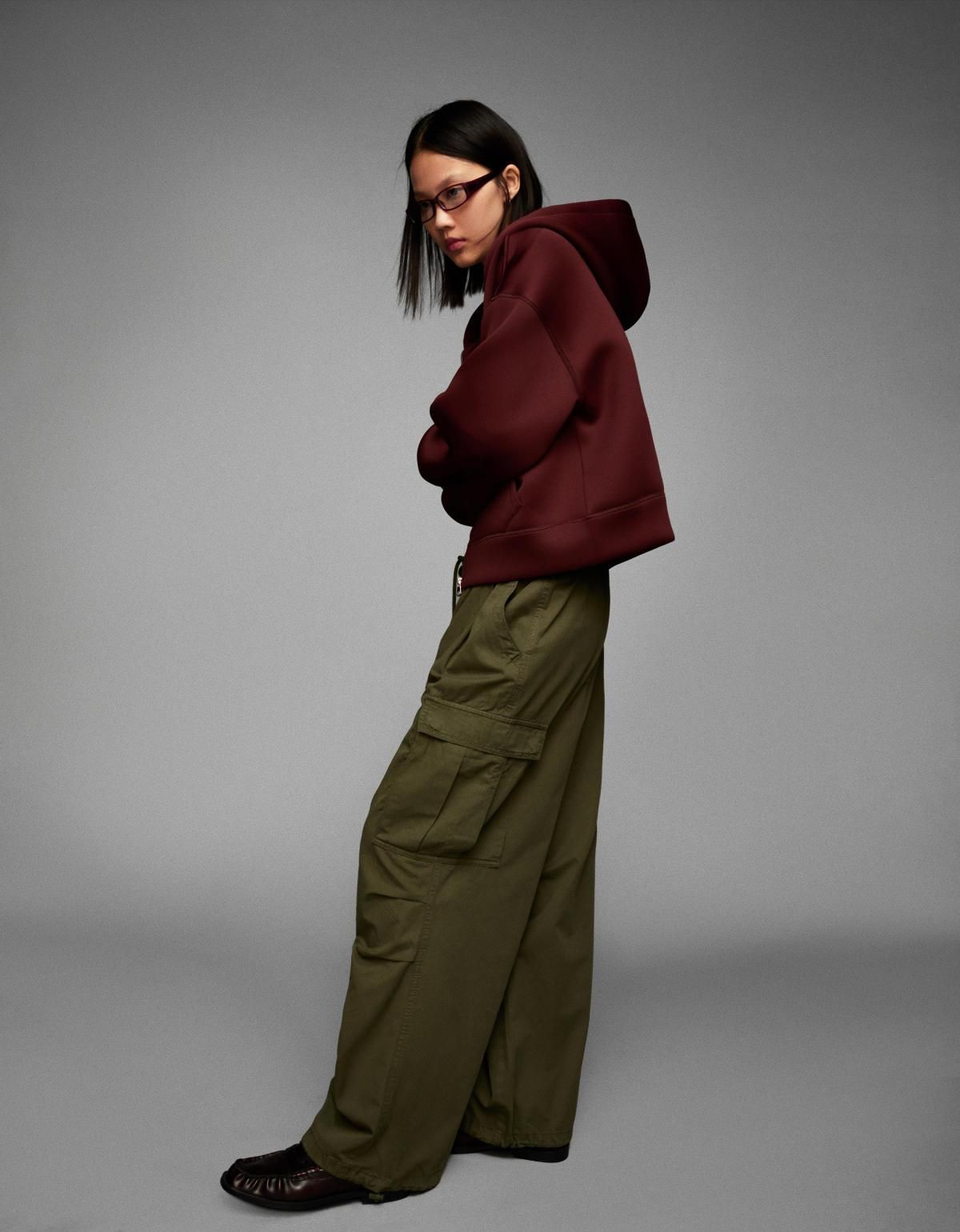 버쉬카 테크니컬 카고 와이드 패러슈트 팬츠 5086/335 KHAKI - 상세 이미지 2