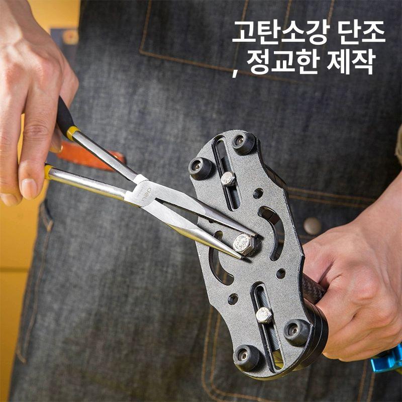 긴 롱로우즈 플라이어 노즈 대형 니퍼 수공구 펜치 11인치 DL21011 - 상세 이미지 4