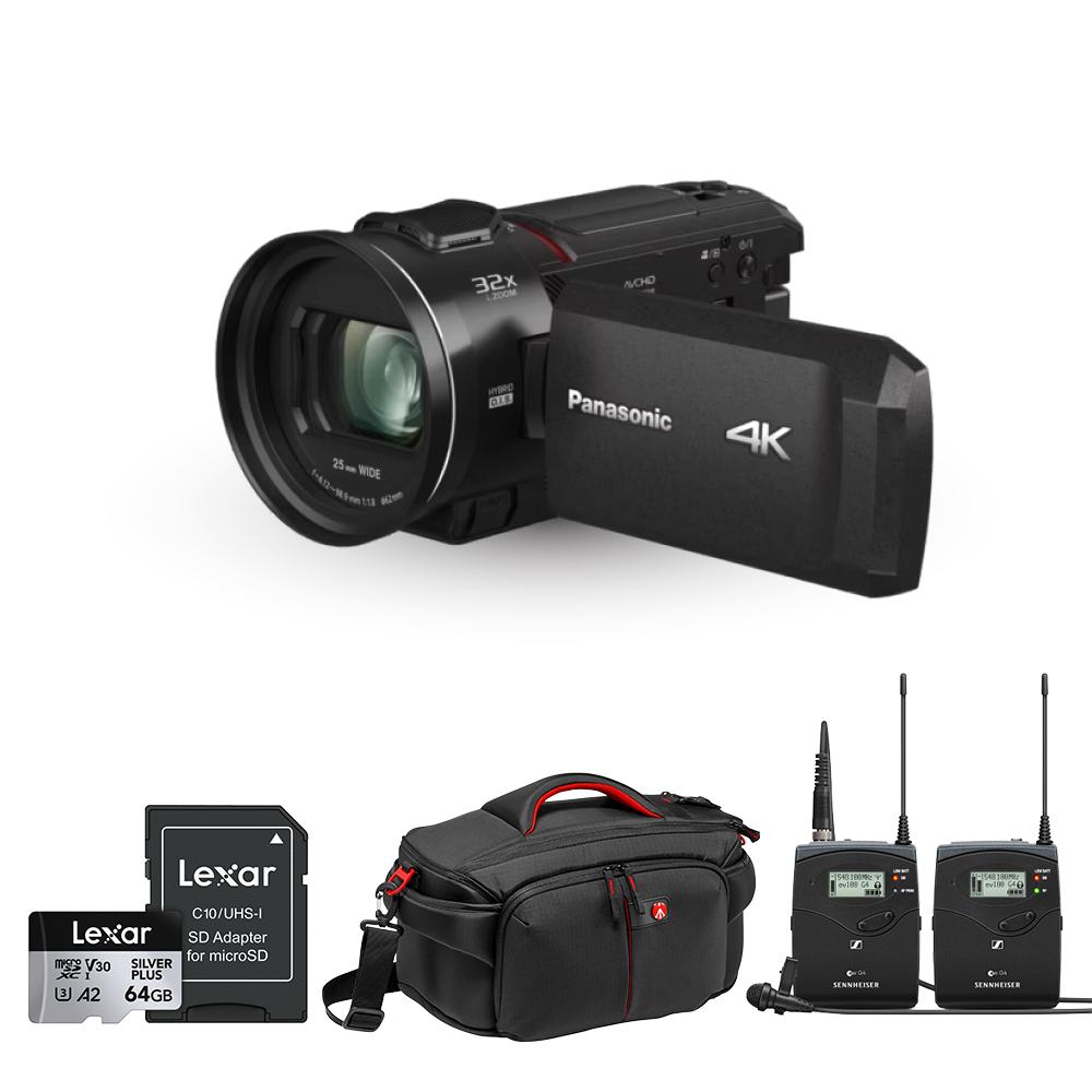 파나소닉 HC-VX3 4K 캠코더 핀마이크 마스터 패키지 EW112p - 상품 이미지