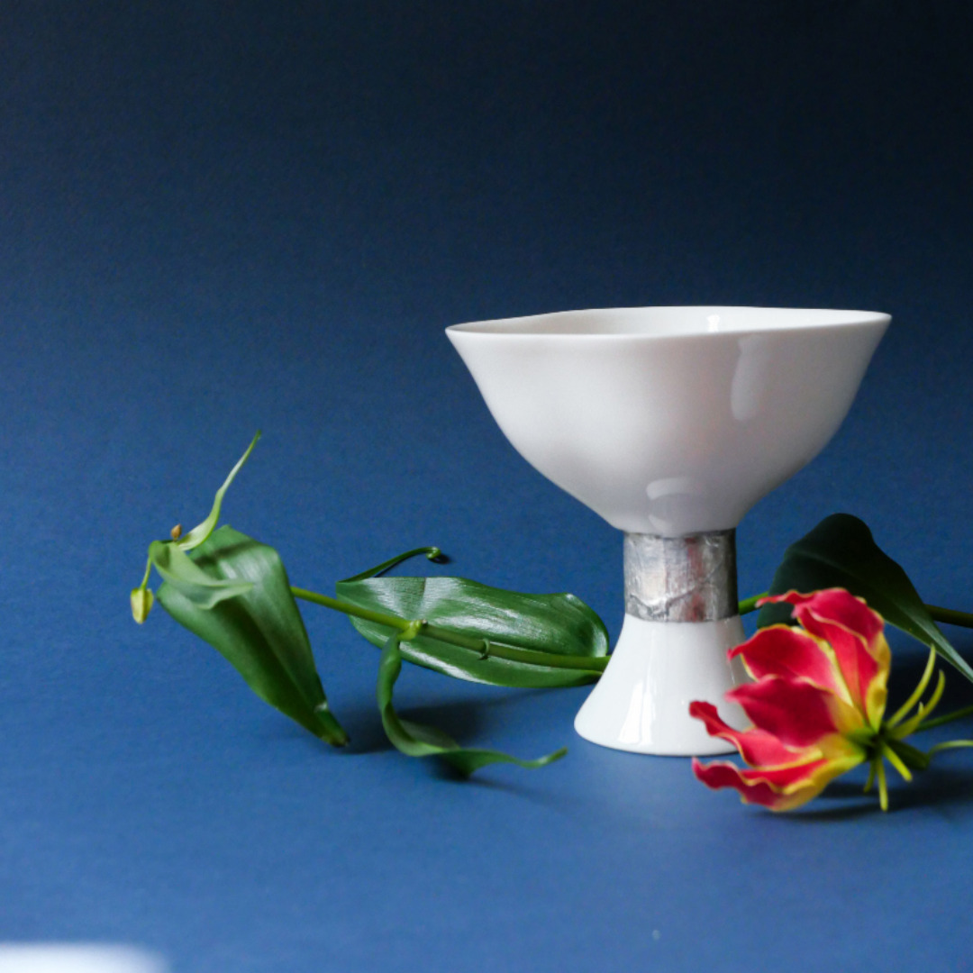이인숙 작가 A Garden on the Table 고블렛 보울 핸드메이드 도자기 - 상세 이미지 2