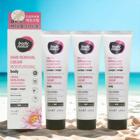 바디네이처 목화씨오일 홈왁싱 제모크림 셀프 로터스 플라워 100ml x3개