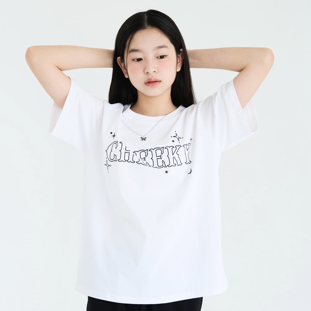 더데이걸 목걸이 박시 티셔츠 TGRA24412 - 상세 이미지 5