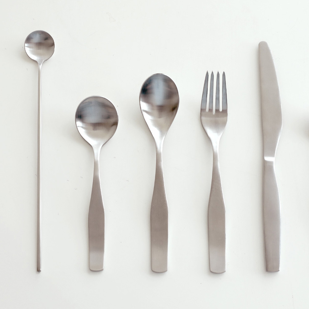 오데뜨 무광 스텐 스윗핸들 빙수스푼 카페 디저트 요거트 화채 아이스크림스푼 - 상세 이미지 5