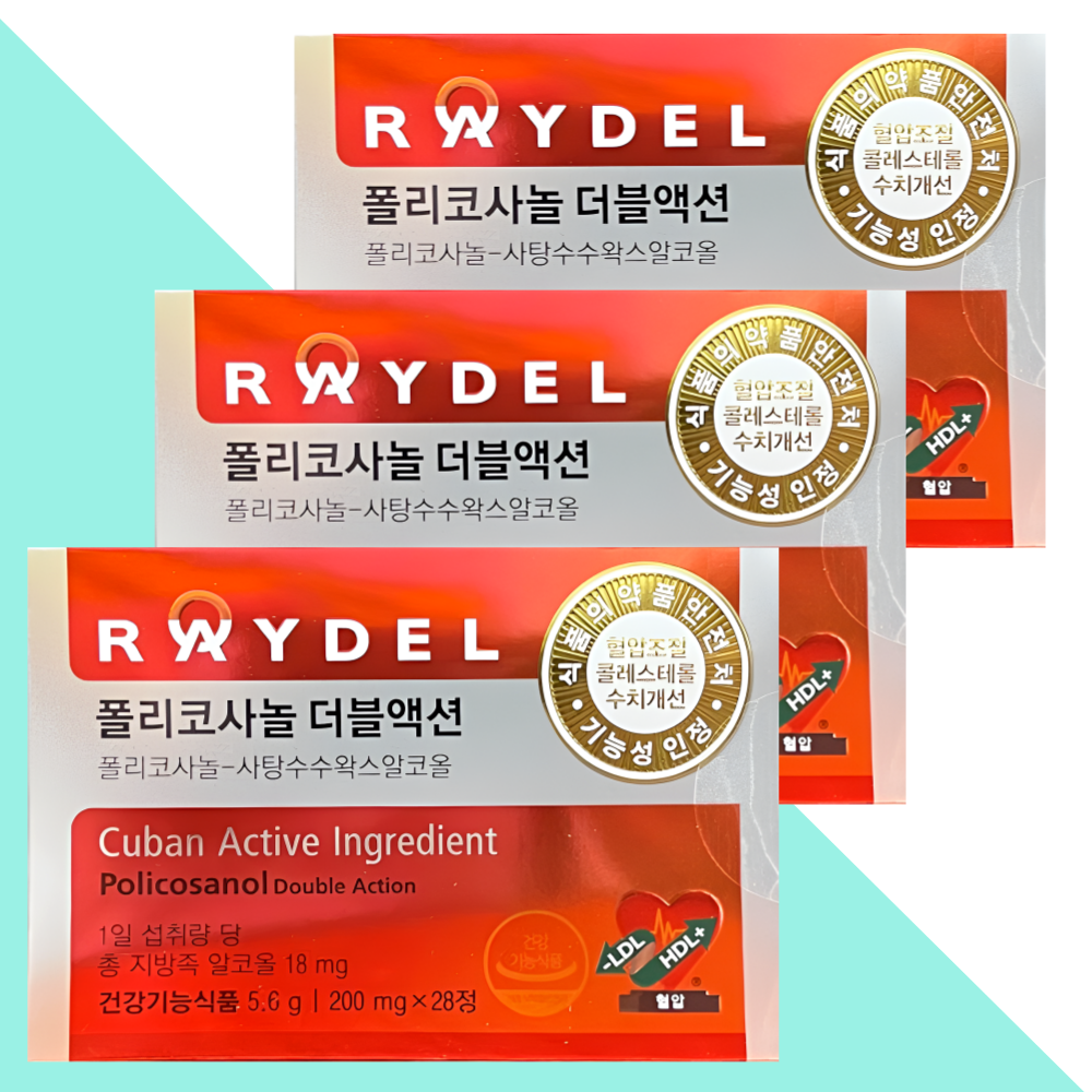 레이델 폴리코사놀 더블액션 HDL LDL 케어 28정X3개