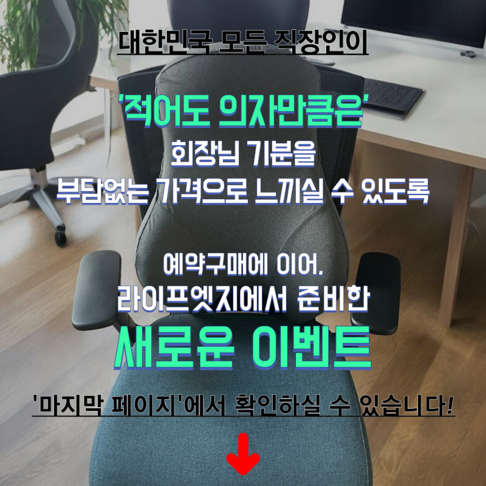 의자 허리쿠션 등받이 허리 받침 사무실 메모리폼 - 상세 이미지 4