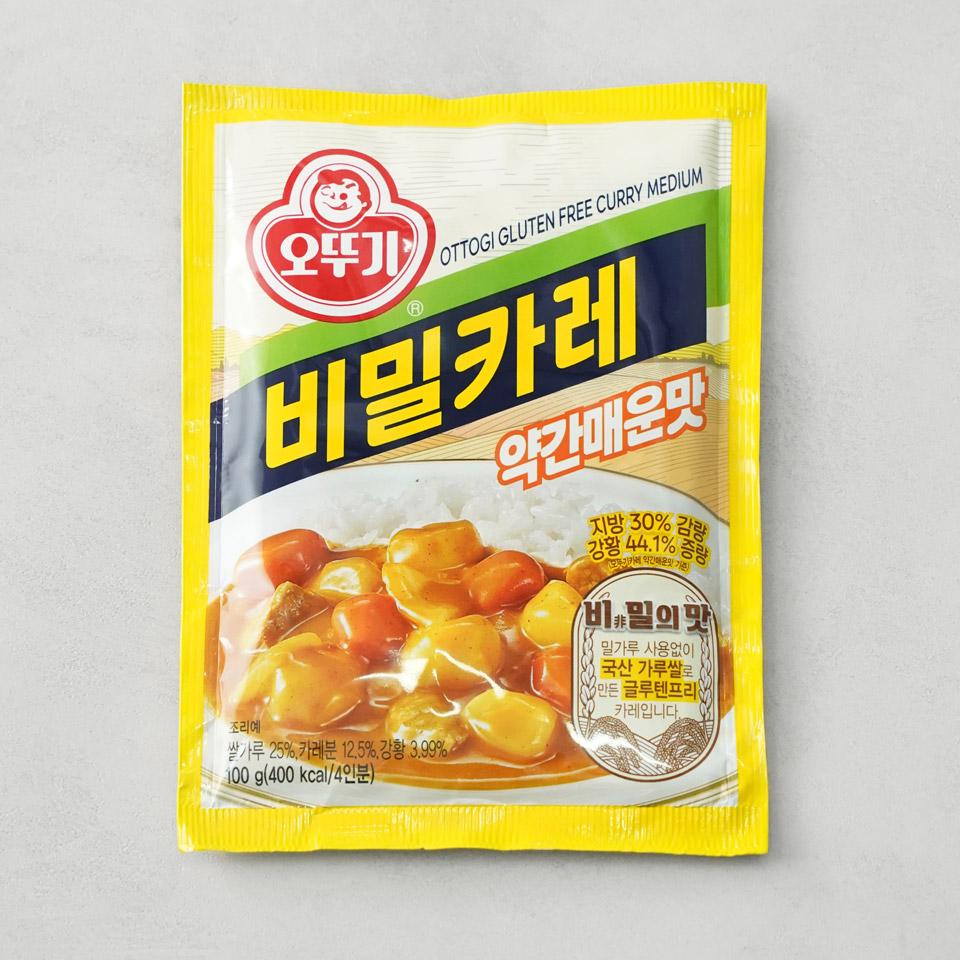메가마트 오뚜기 비밀카레 약간매운맛 100g - 상품 이미지