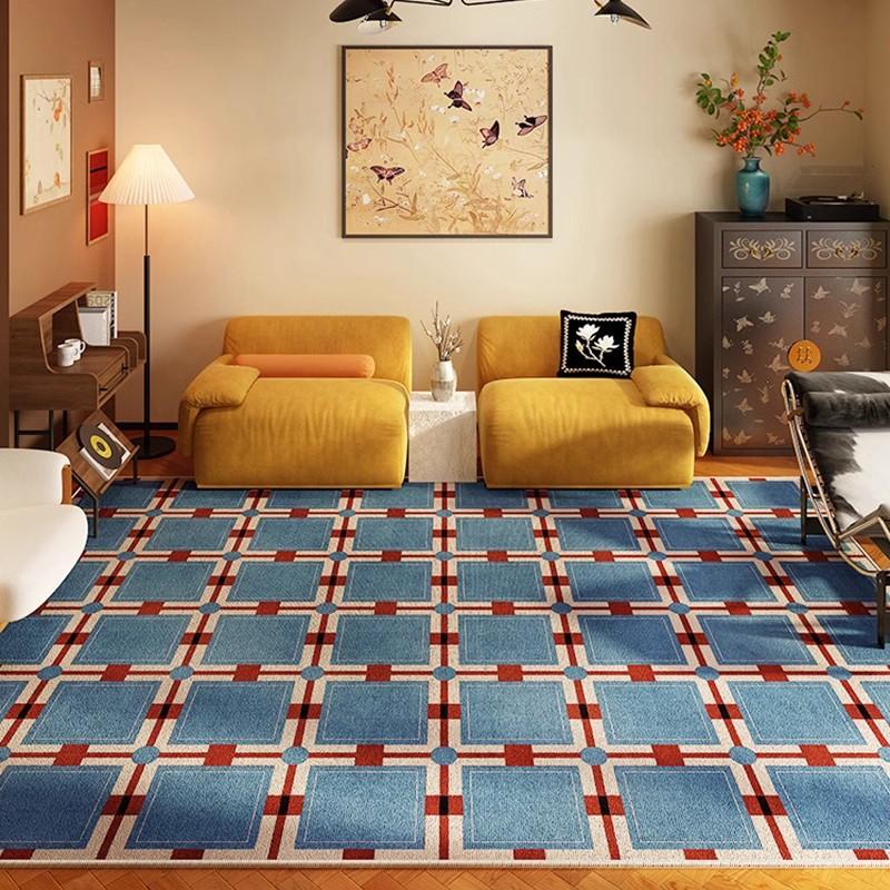 디자인 러그 침대 단모 빈티지 침실 카페트 워셔블 거실 식탁 난주 징모 40x60CM 벨벳 도트 플라스틱 바닥