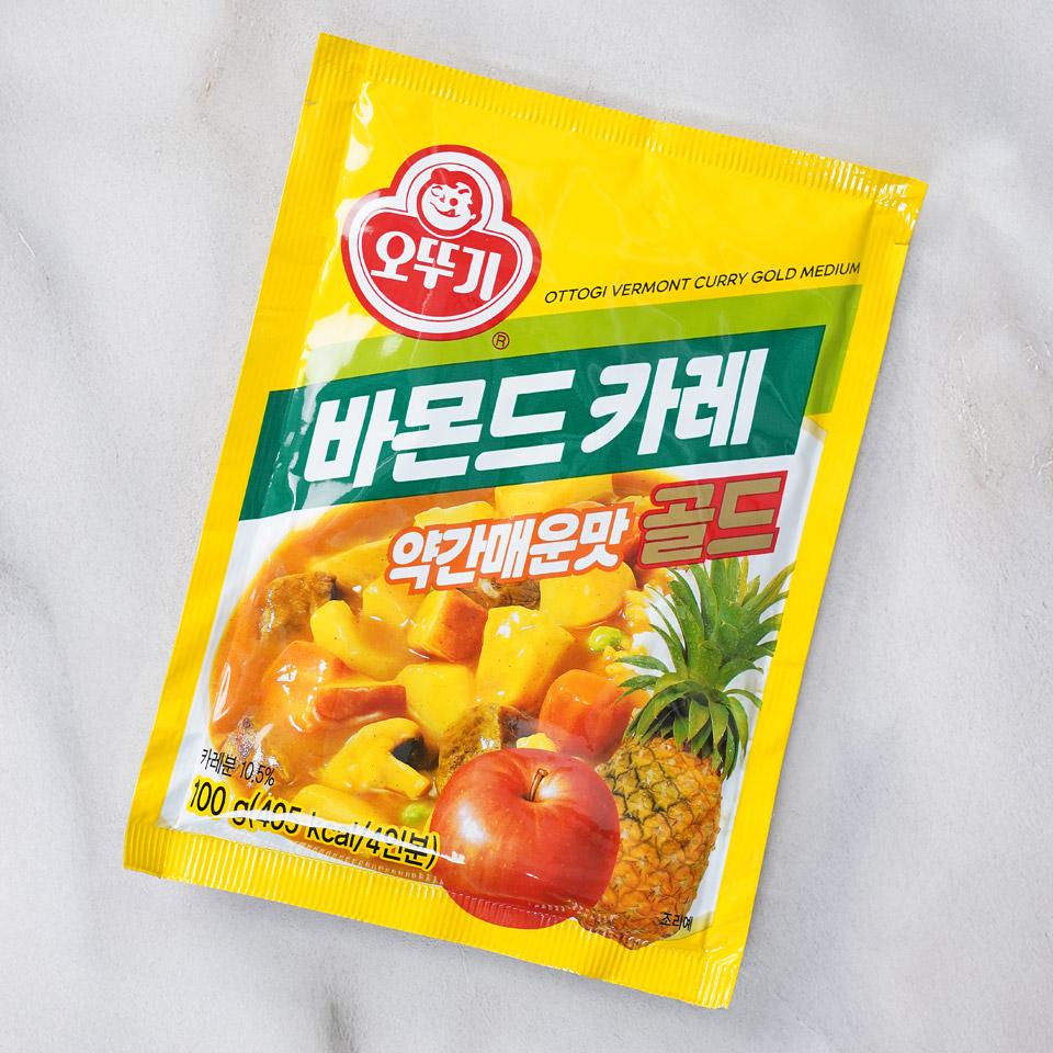 메가마트 오뚜기 바몬드 카레 약간매운맛 골드 100g - 상세 이미지 2