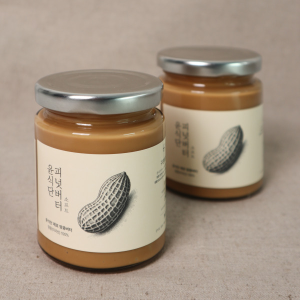 100% 땅콩버터 200g 2종 무첨가 무가당 피넛버터 잼 스프레드 소프트 크런치 이미지 8