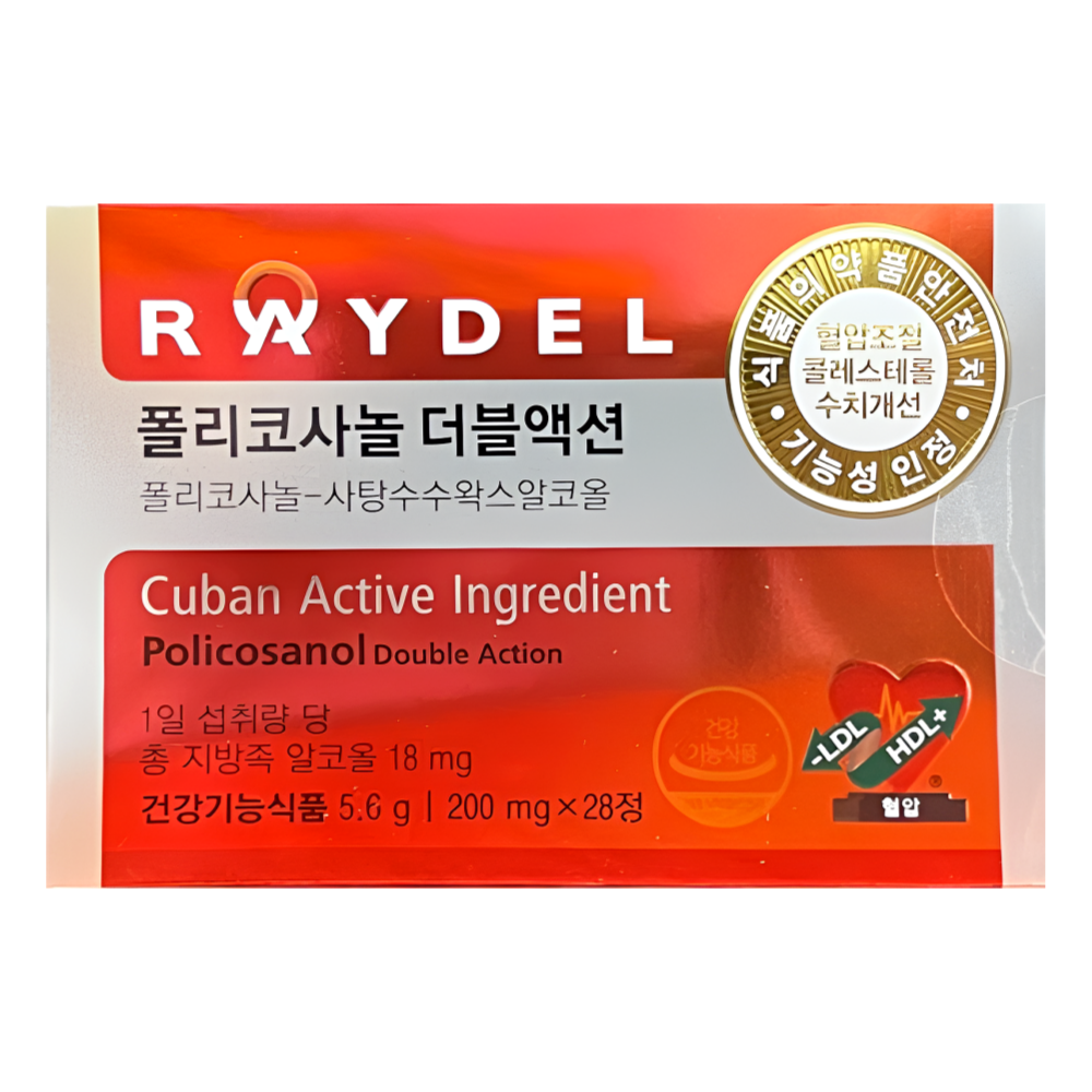 레이델 폴리코사놀 더블액션 쿠바산 HDL LDL 28정X1박스