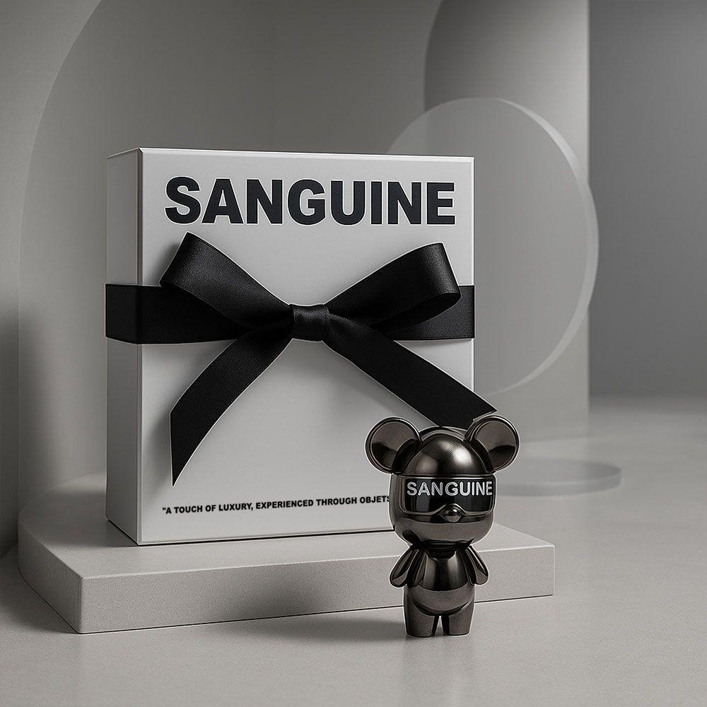 새차선물 카디퓨저 추천 명품 베톰 곰돌이 차량용 방향제 블랙크롬 No Map