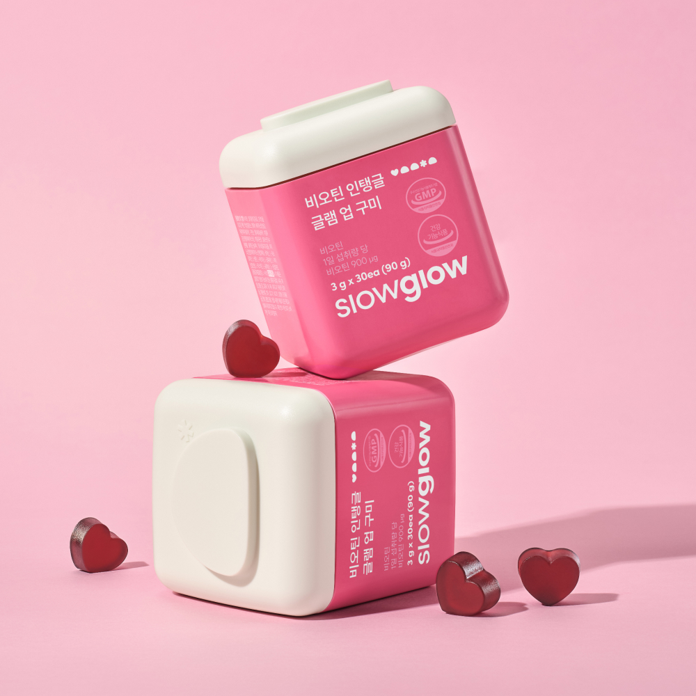 비오틴 3,000% 함유 슬로우글로우 NEW 비오틴 인탱글 글램 업 구미 30구미, 1개 - 상세 이미지 3