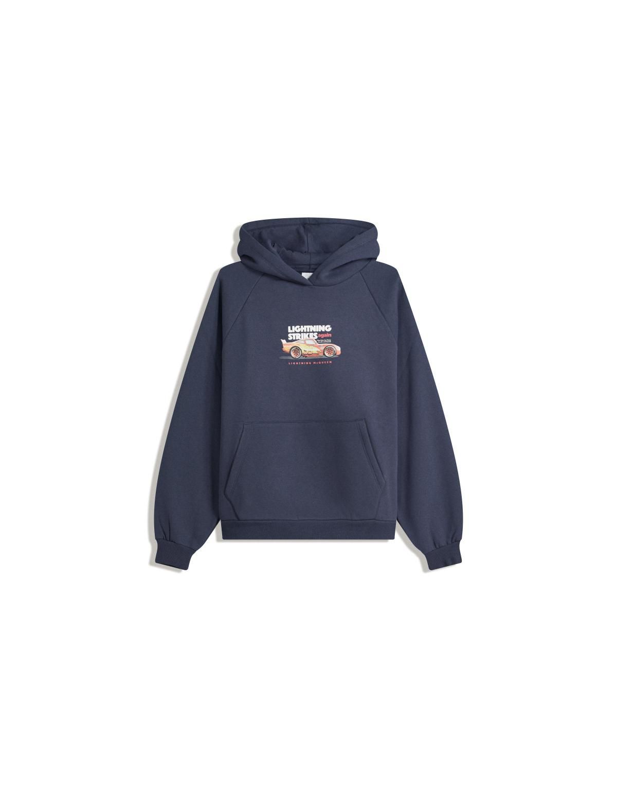버쉬카 그래픽 캐주얼 네이비 후드티 7077/173 NAVY - 상세 이미지 3