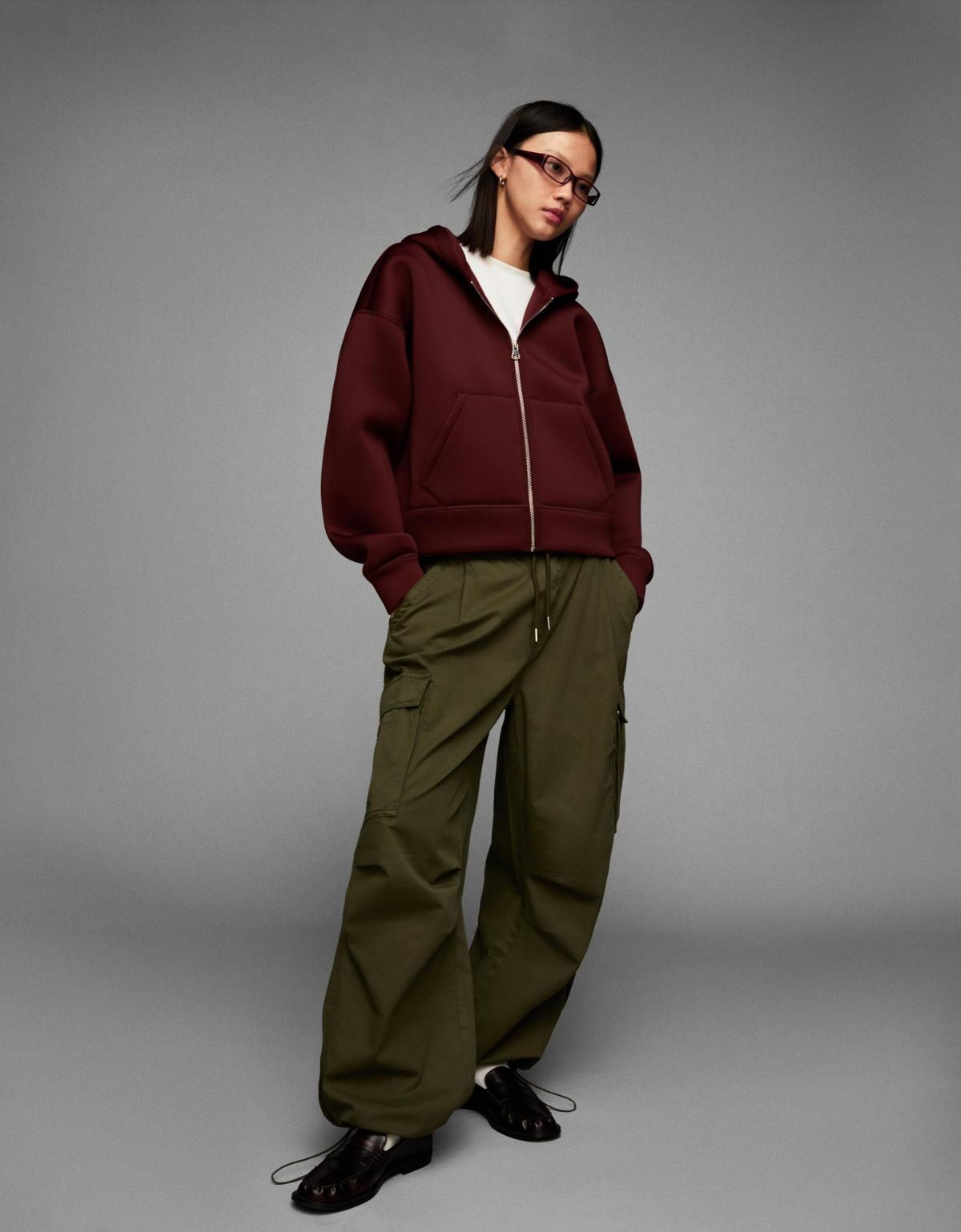버쉬카 테크니컬 카고 와이드 패러슈트 팬츠 5086/335 KHAKI - 상세 이미지 4
