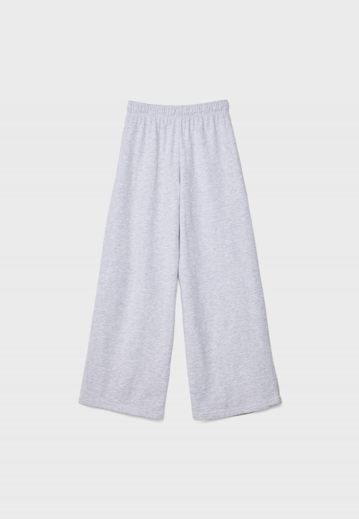 스트라디바리우스 와이드핏 조거 팬츠 그레이 4600/889 GREY MELANGE - 상세 이미지 4